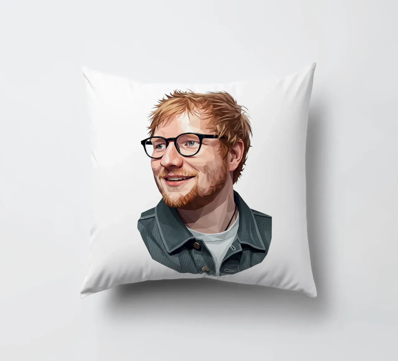 Ed sheeran Low poly cuscino da Low Profile