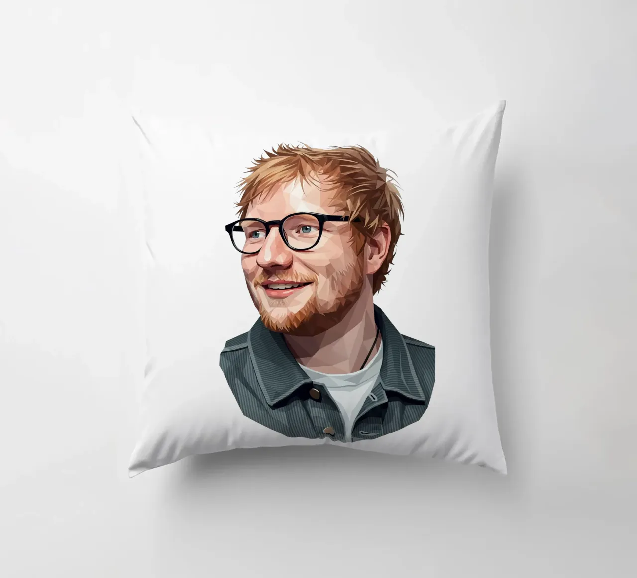 Ed sheeran Low poly cuscino da Low Profile
