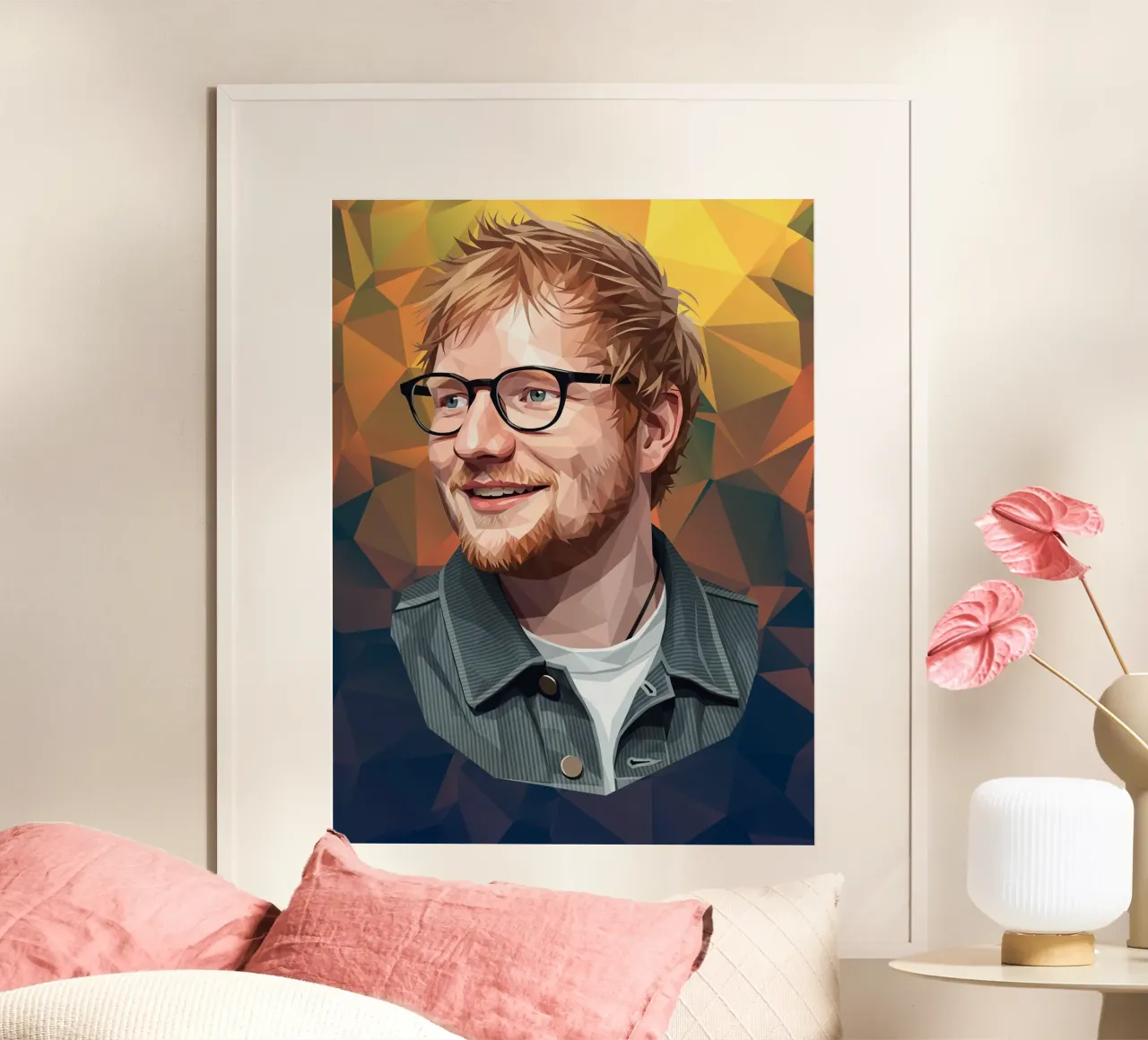 Ed sheeran Low poly carta hahnemühle da Low Profile