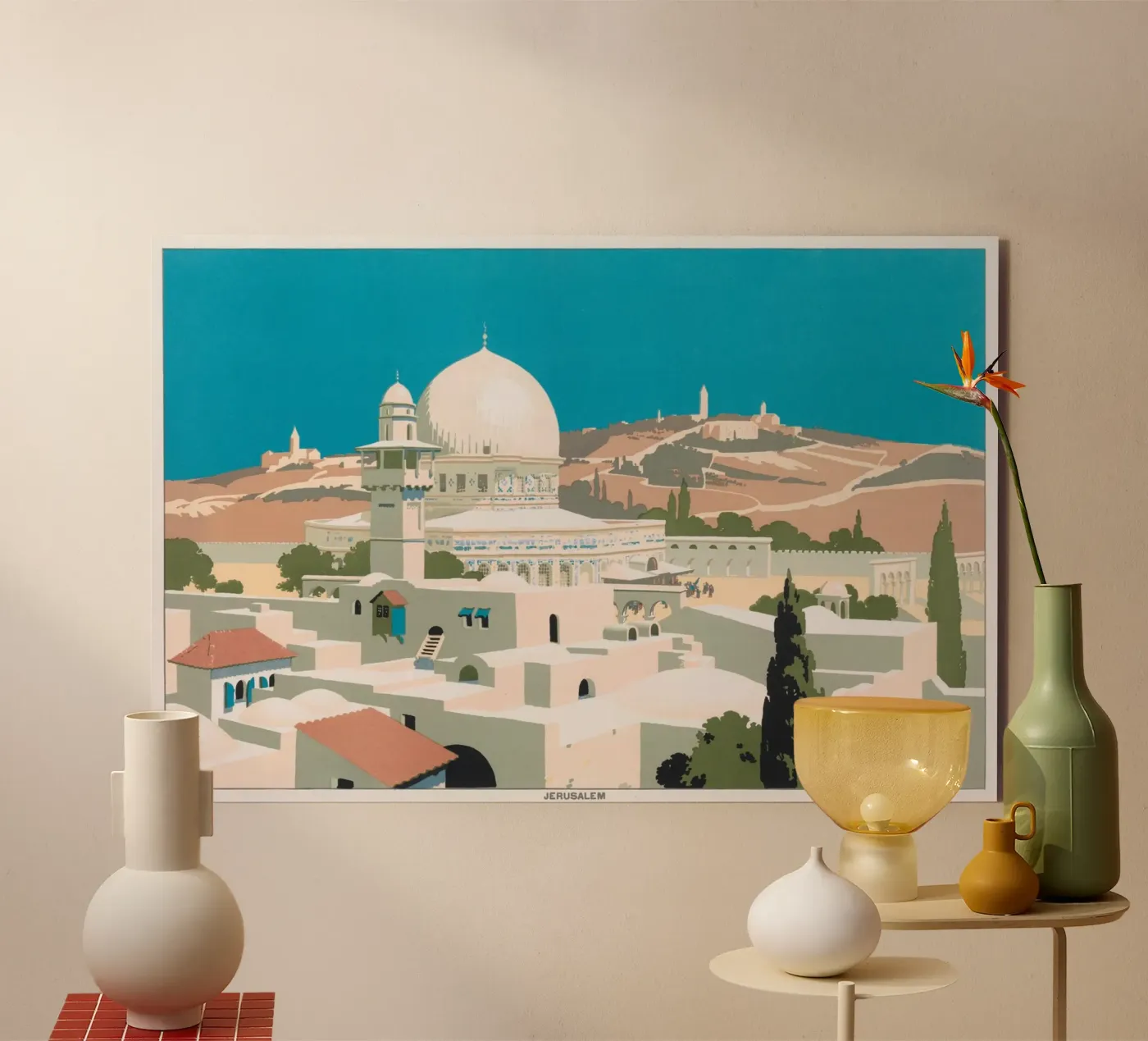 Jerusalem forex-plaat van vintageshop