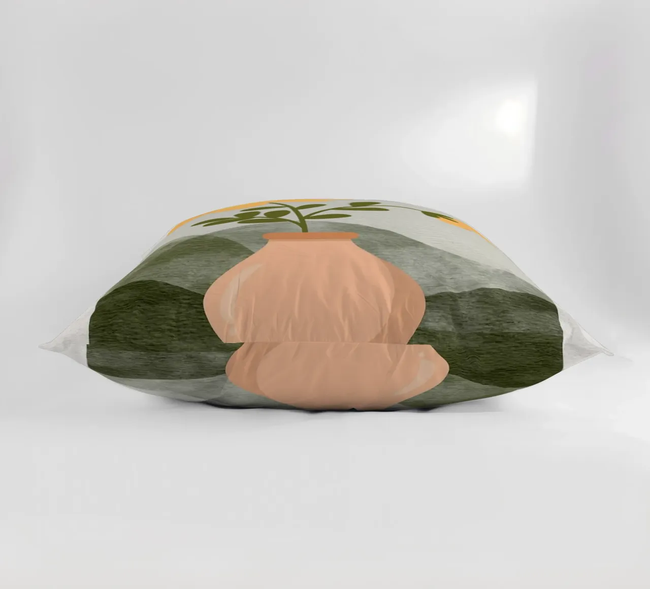 Illustrazione di un fiore in un vaso cuscino da Charlotte Gagnon