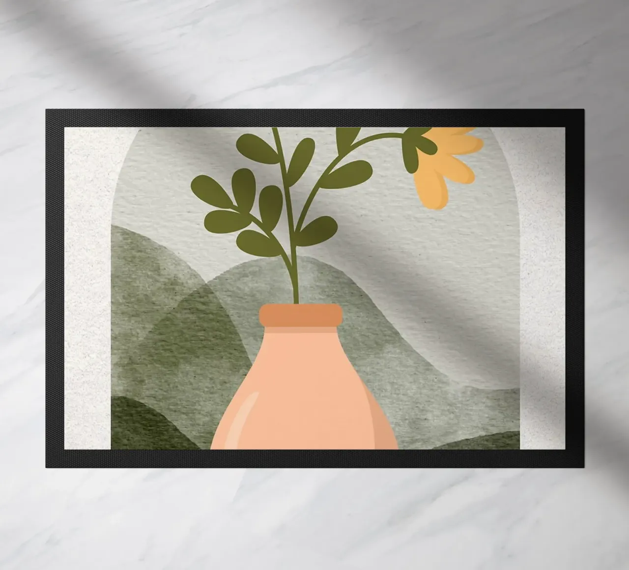 Illustrazione di un fiore in un vaso zerbino da Charlotte Gagnon
