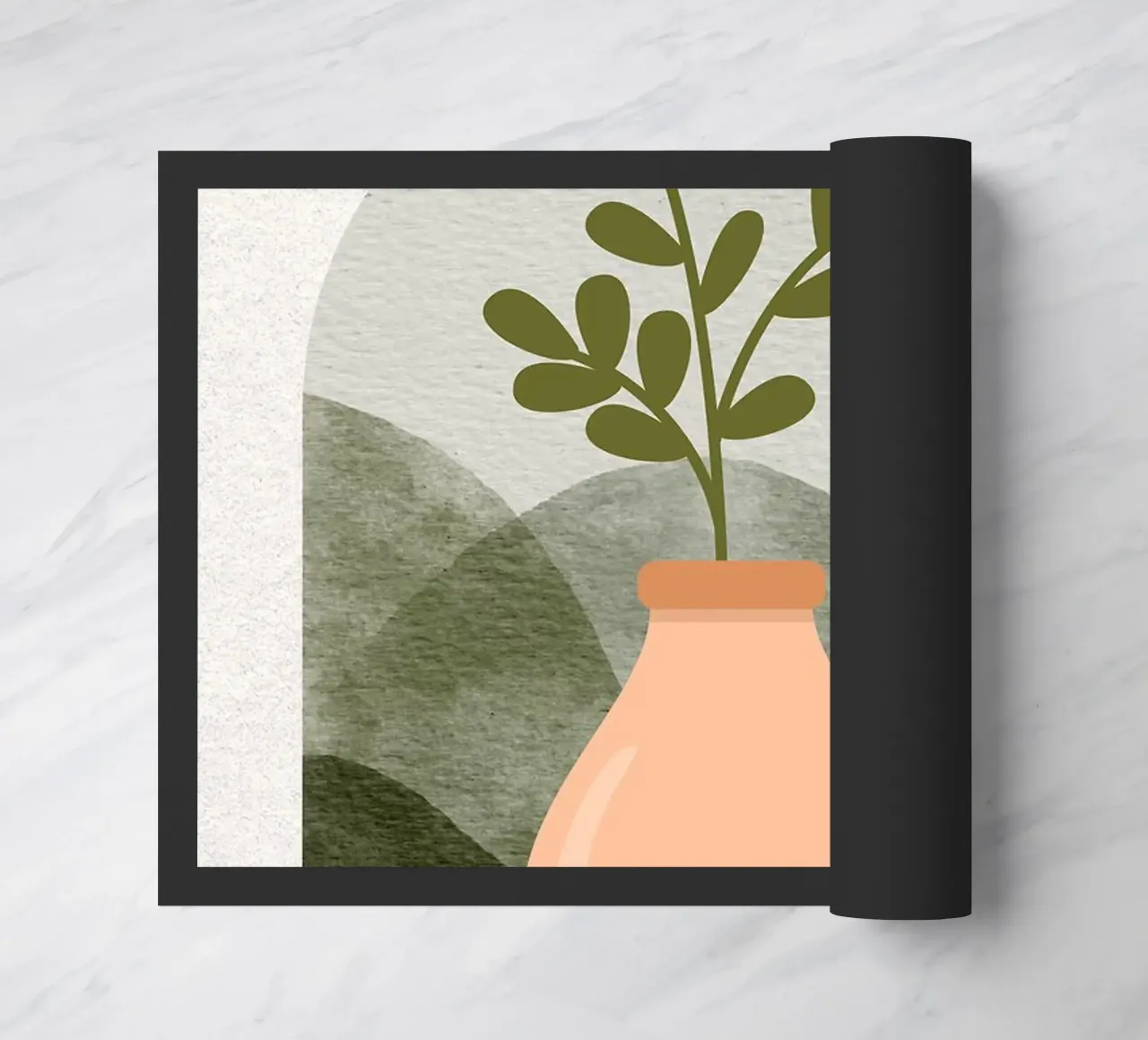 Illustrazione di un fiore in un vaso zerbino da Charlotte Gagnon