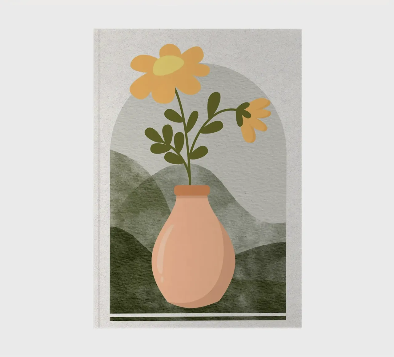 Illustrazione di un fiore in un vaso diario da Charlotte Gagnon