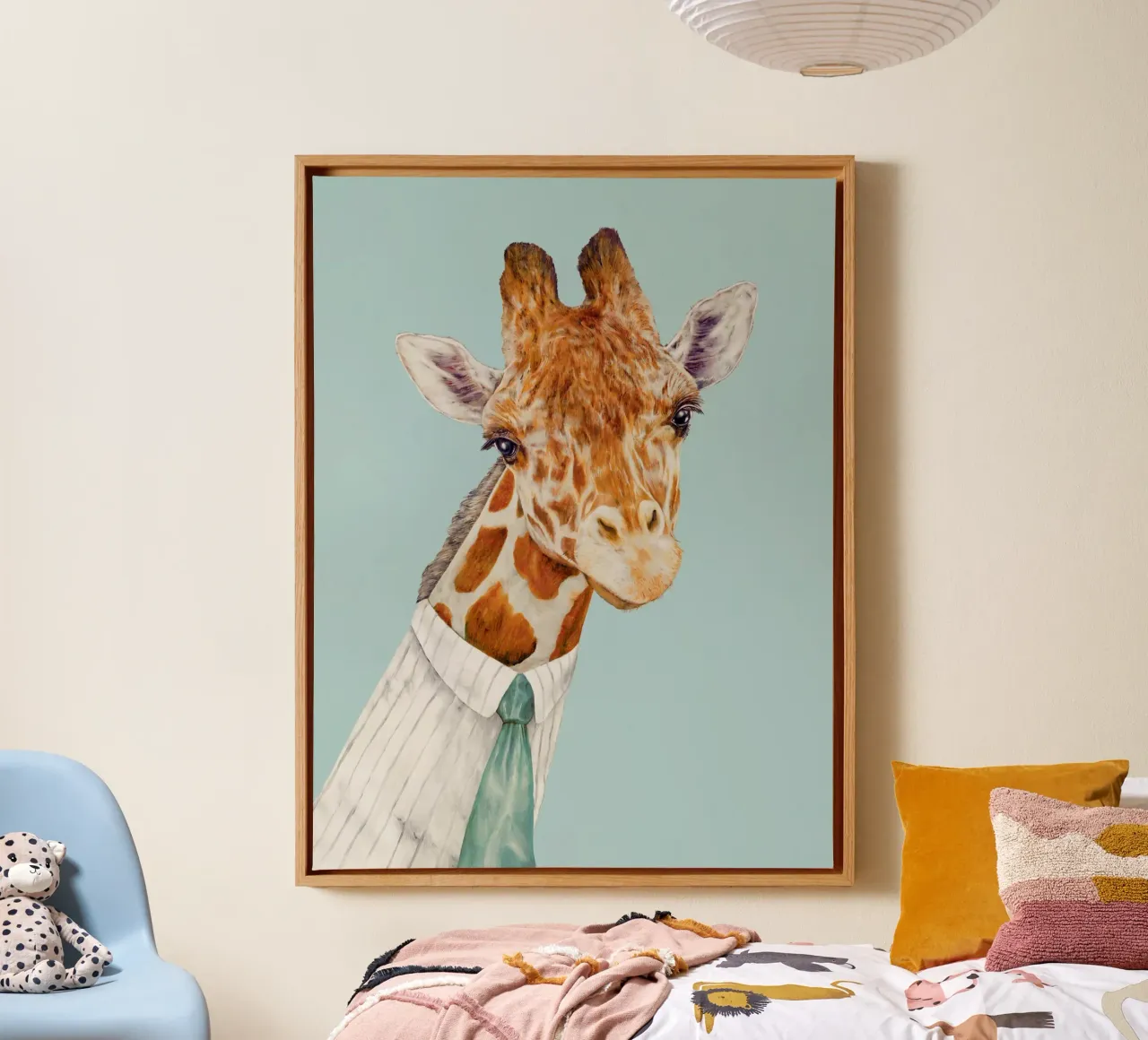 Mr Giraffe canvas by Animal Crew