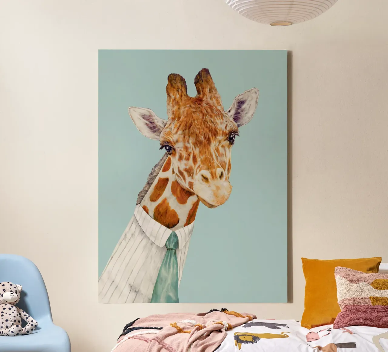 Mr Giraffe canvas by Animal Crew