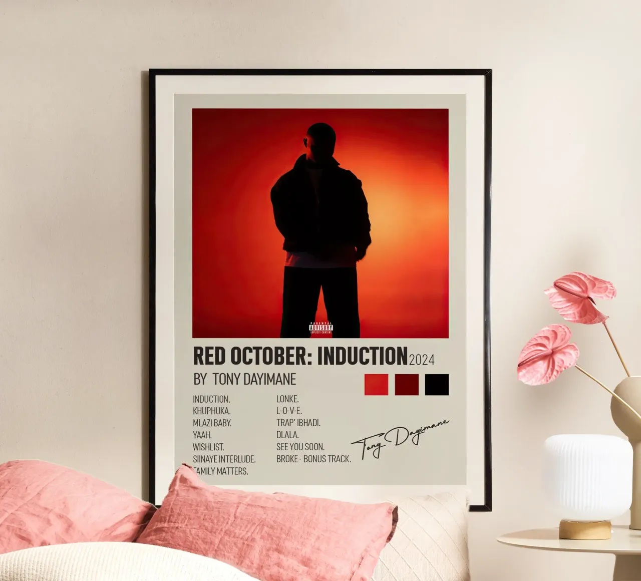 Tony Dayimane Red October carta hahnemühle da Raptor Metafora