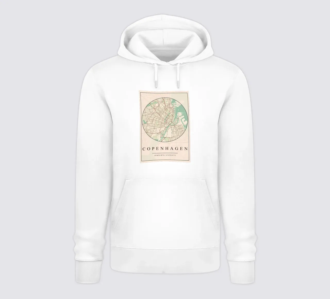 Copenaghen felpa con cappuccio da mesa