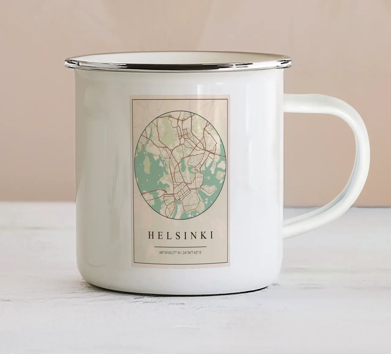 Helsinki tazza in smalto da mesa