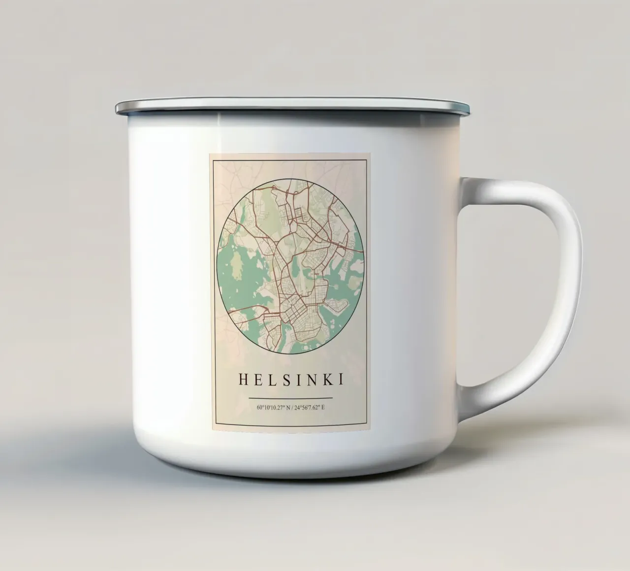 Helsinki tazza in smalto da mesa