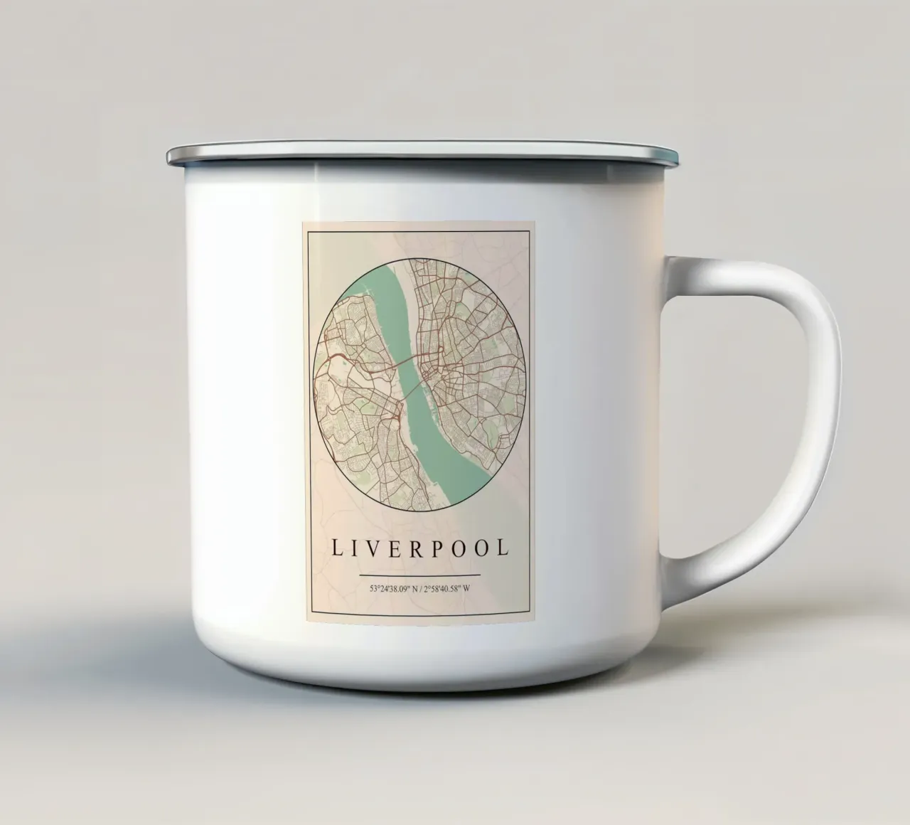 Liverpool tazza in smalto da mesa