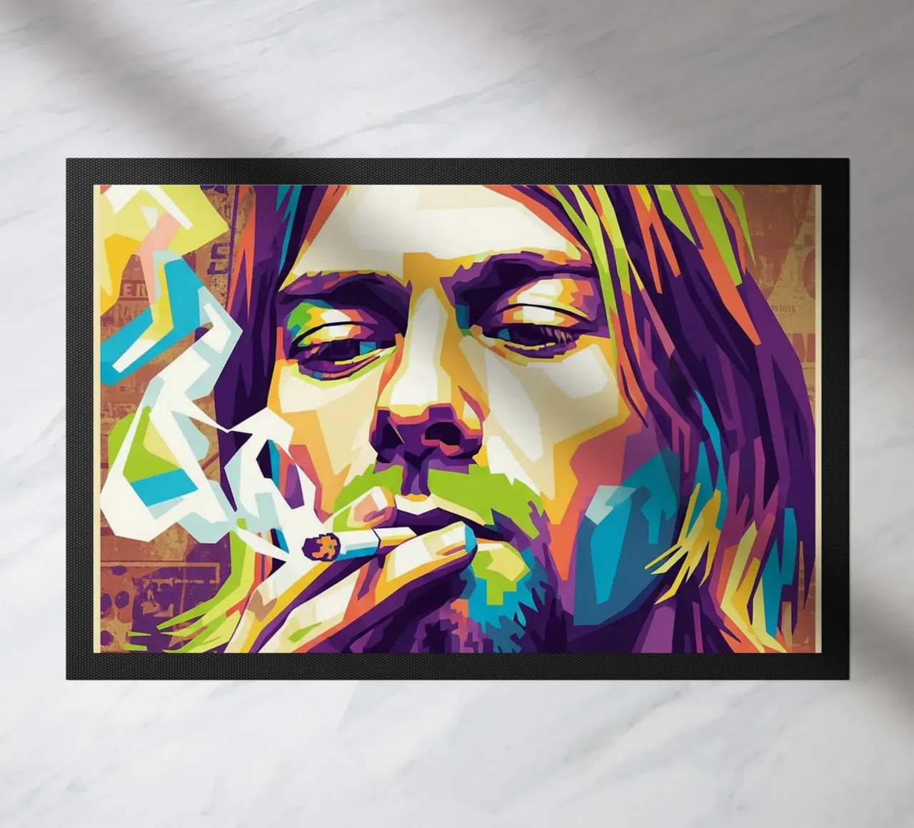 Kurt Cobain che fuma zerbino da Hantamrata