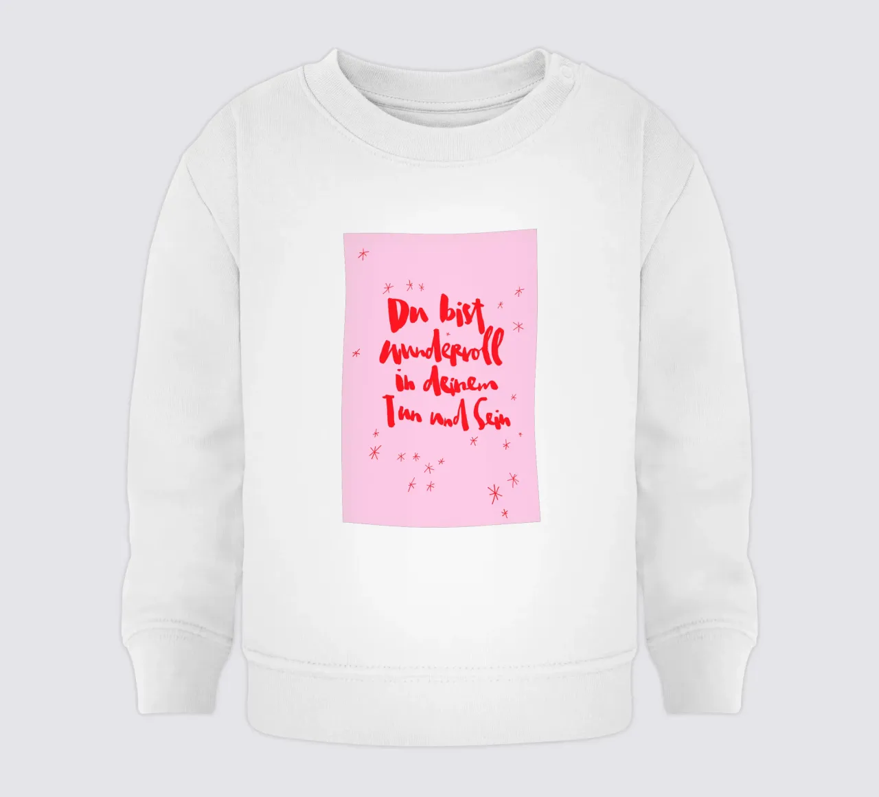 Du bist wundervoll felpa neonato da Brushmeetspaper