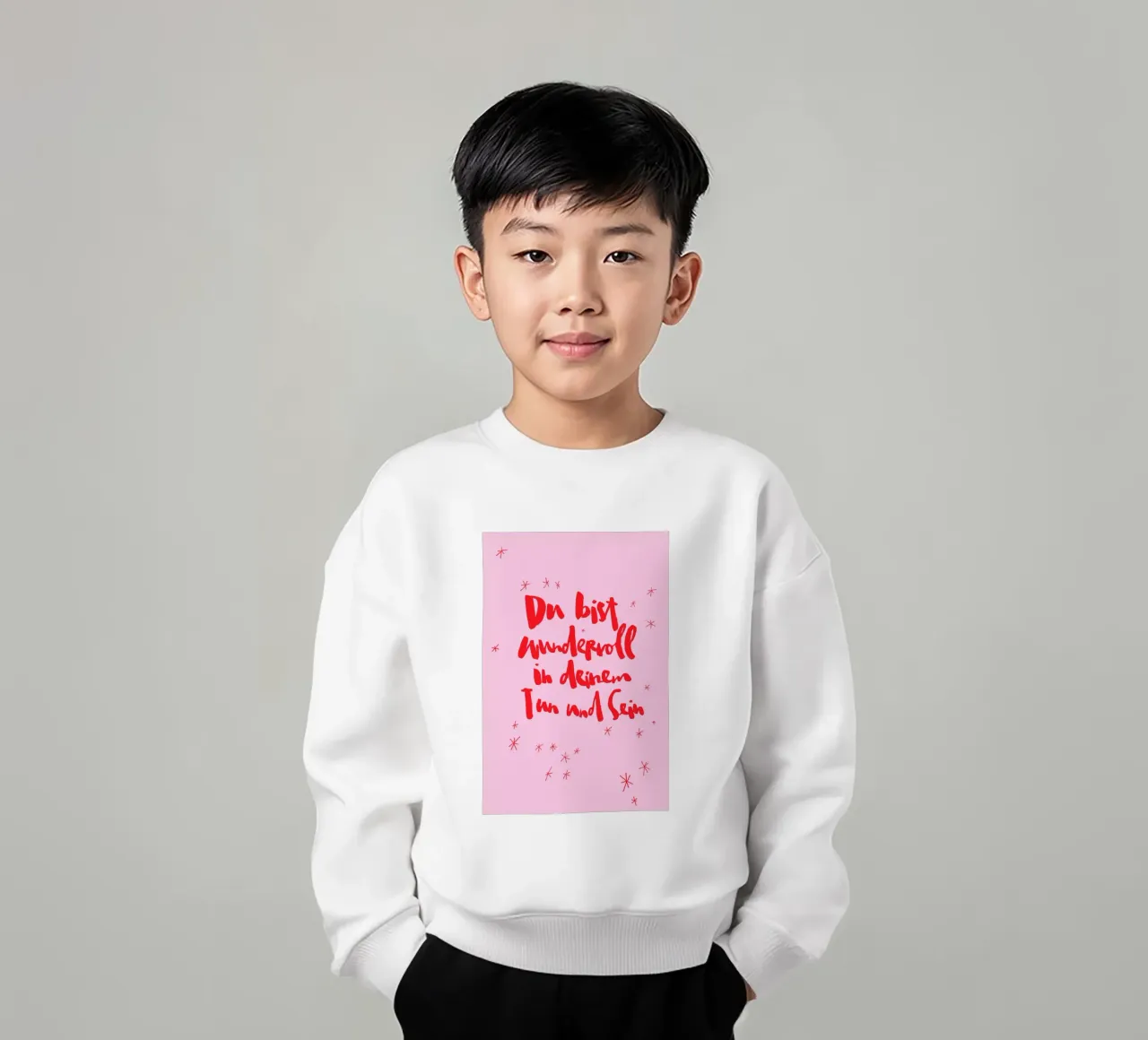 Du bist wundervoll felpa bambino da Brushmeetspaper