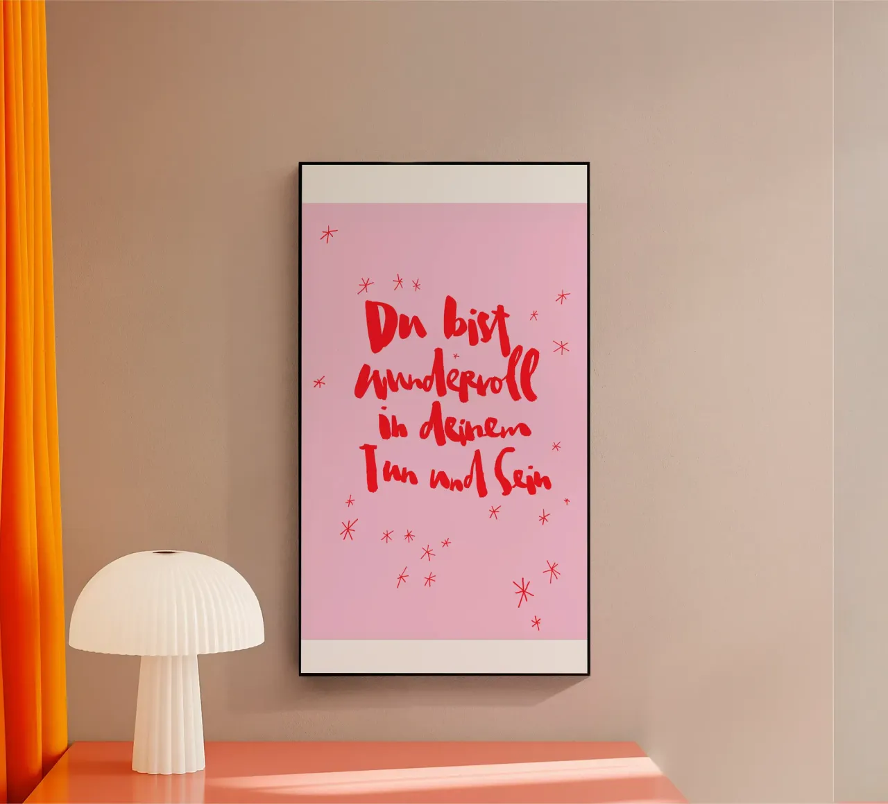 Du bist wundervoll plexiglass da Brushmeetspaper