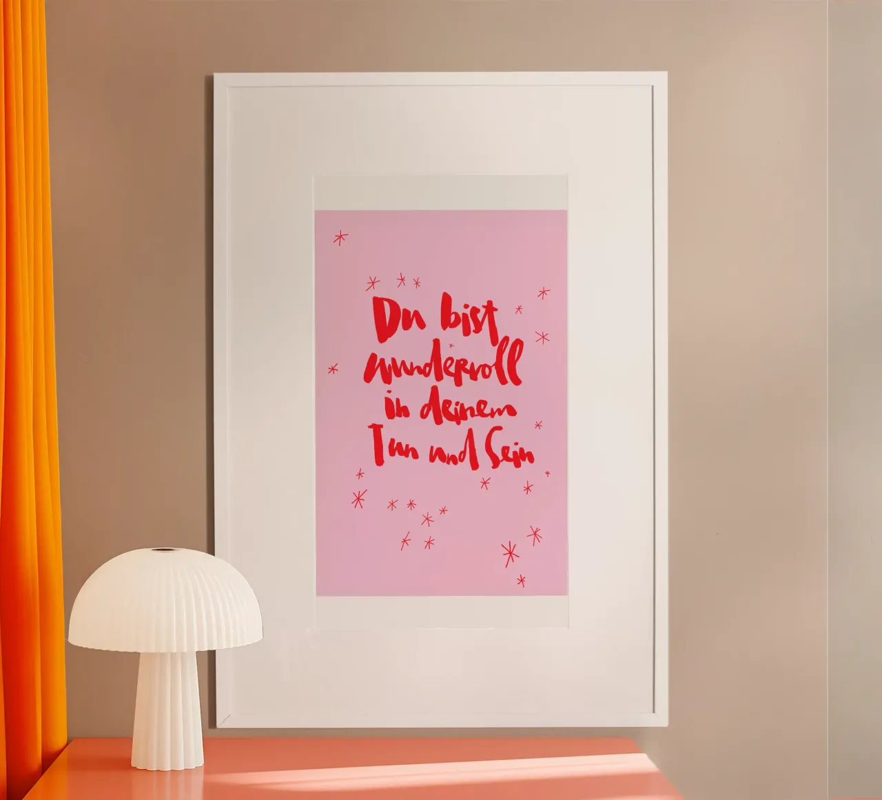 Du bist wundervoll carta hahnemühle da Brushmeetspaper