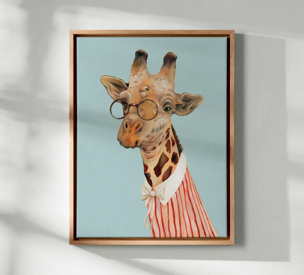 Miss Giraffe canvas by Animal Crew