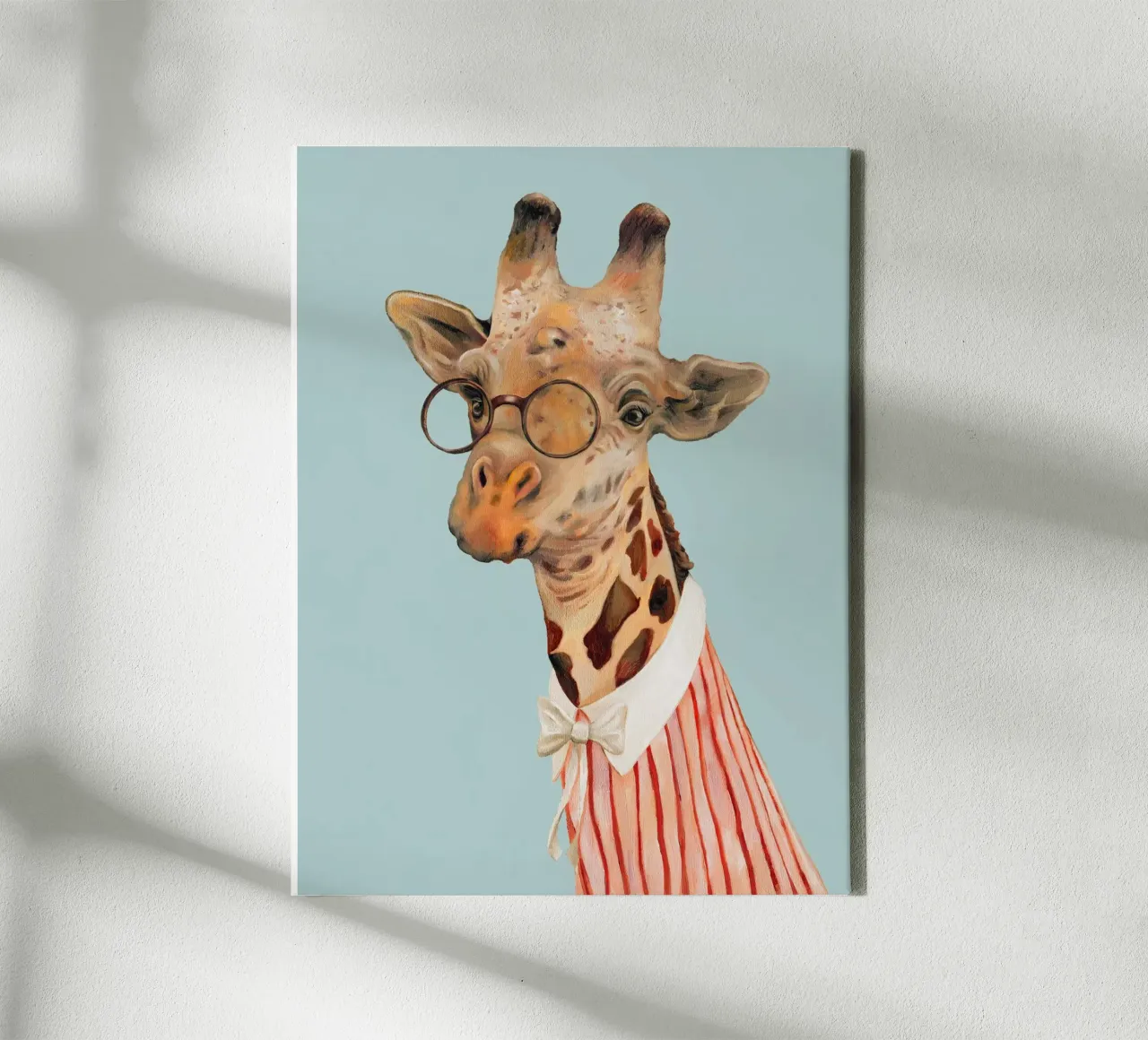 Miss Giraffe canvas by Animal Crew