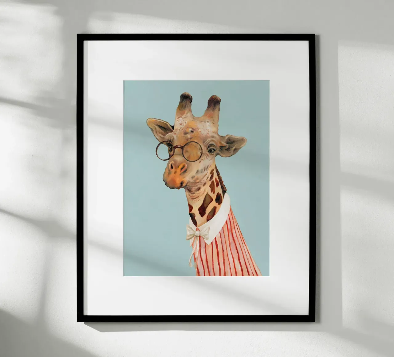 Miss Giraffa poster con telaio in plastica da Animal Crew