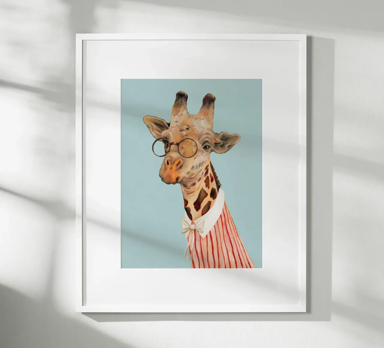 Miss Giraffa poster con telaio in plastica da Animal Crew