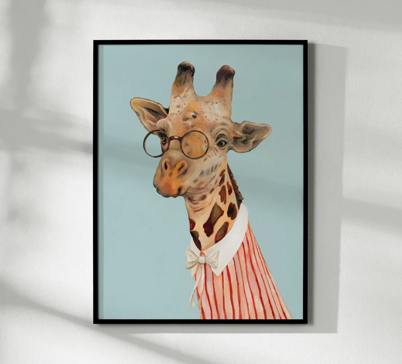 Miss Giraffa poster con telaio in plastica da Animal Crew