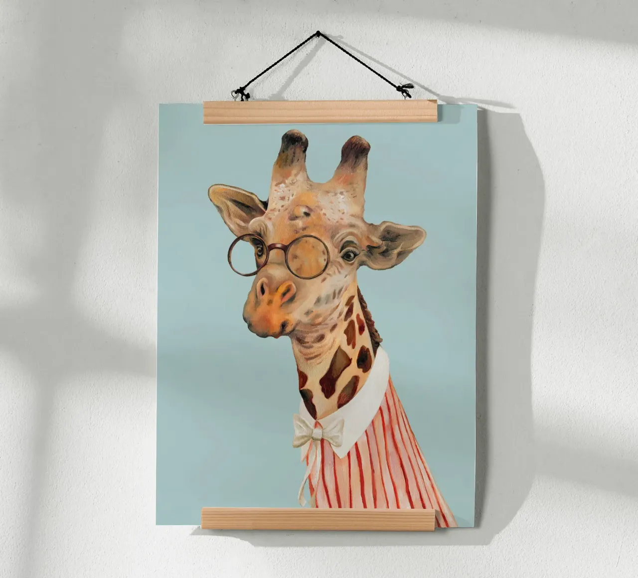 Miss Giraffa poster con telaio in plastica da Animal Crew
