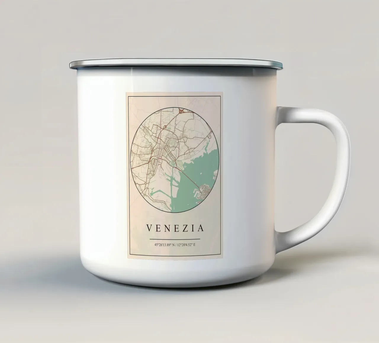 Venezia tazza in smalto da mesa