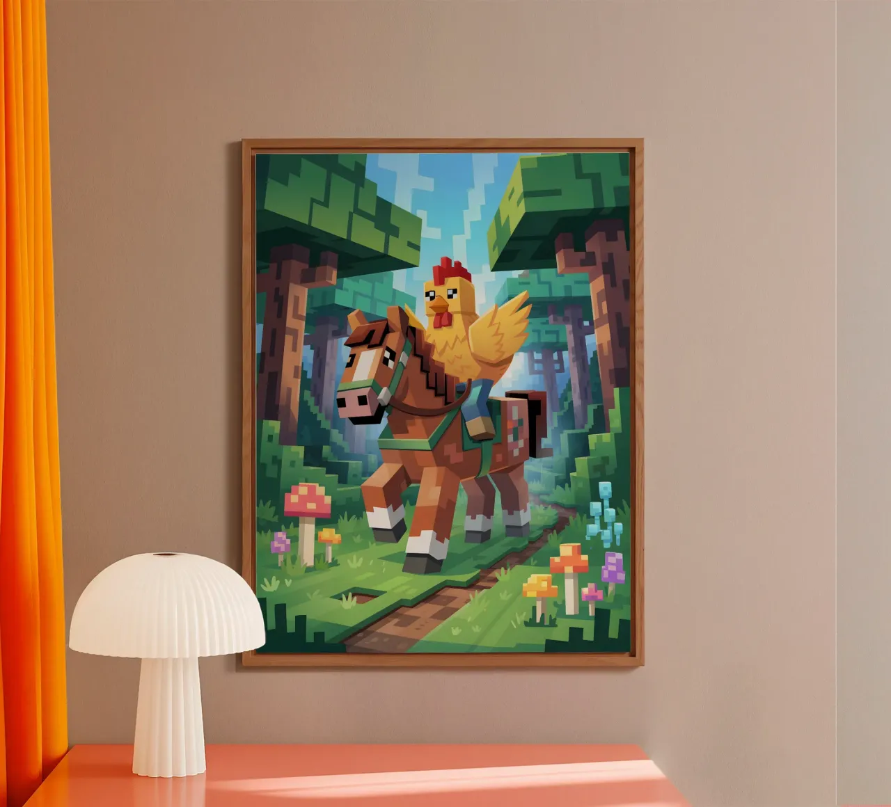 Minecraft alluminio dibond da Voxel Visionaries