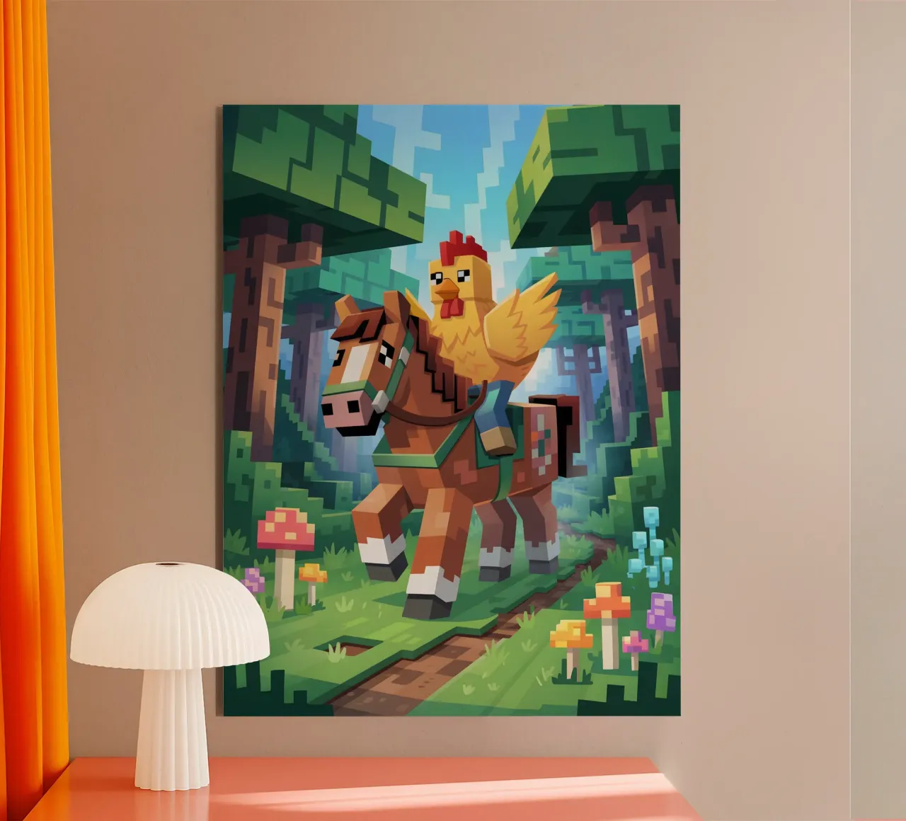 Minecraft alluminio dibond da Voxel Visionaries