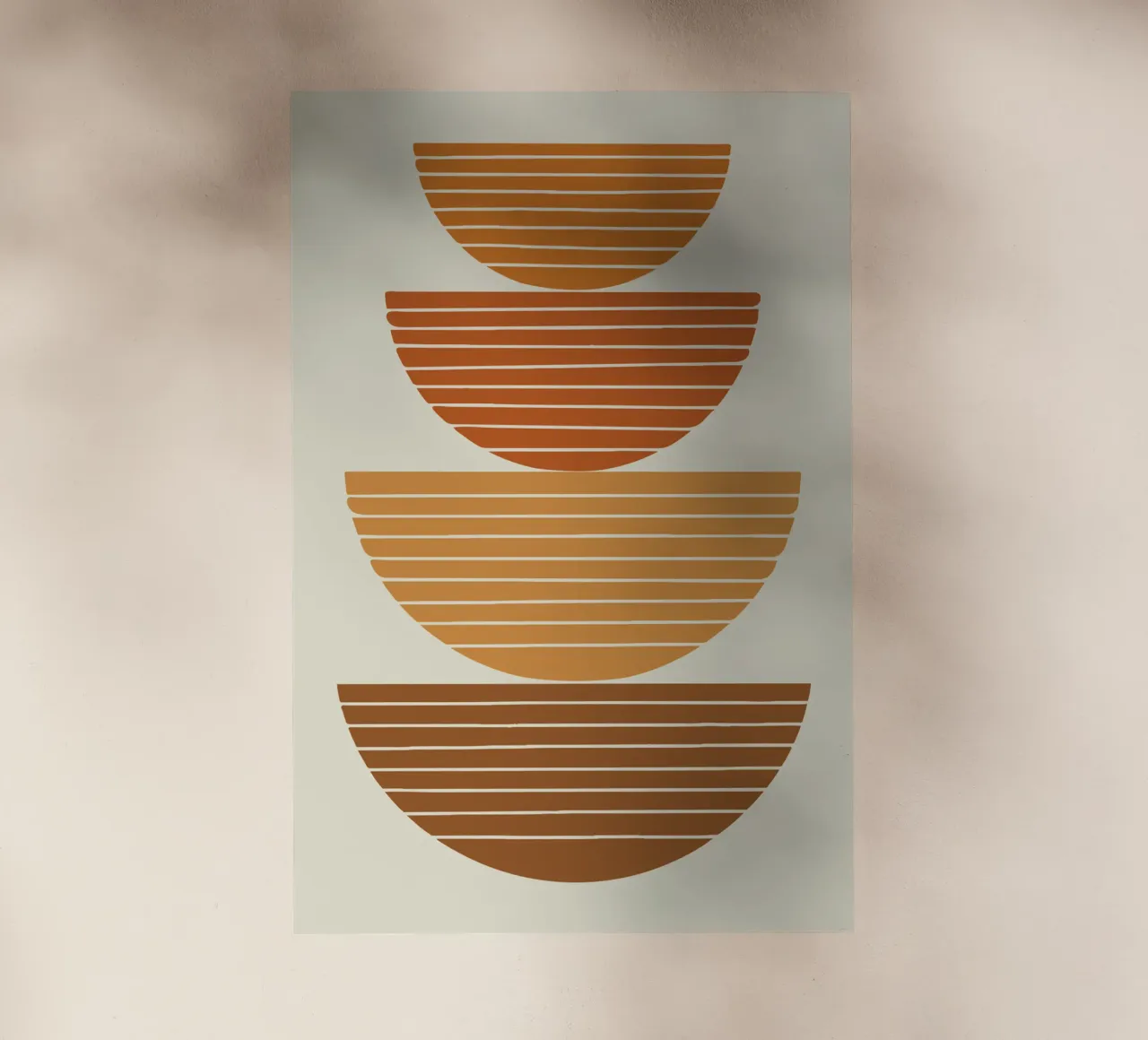 Stacked Bowls Abstract pellicola backlit da LisaArtes