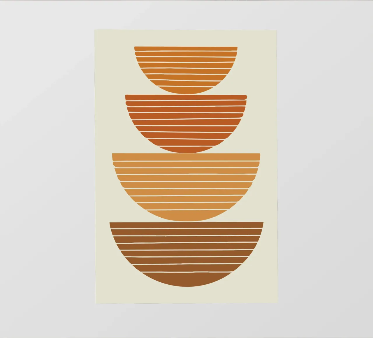 Stacked Bowls Abstract pellicola backlit da LisaArtes