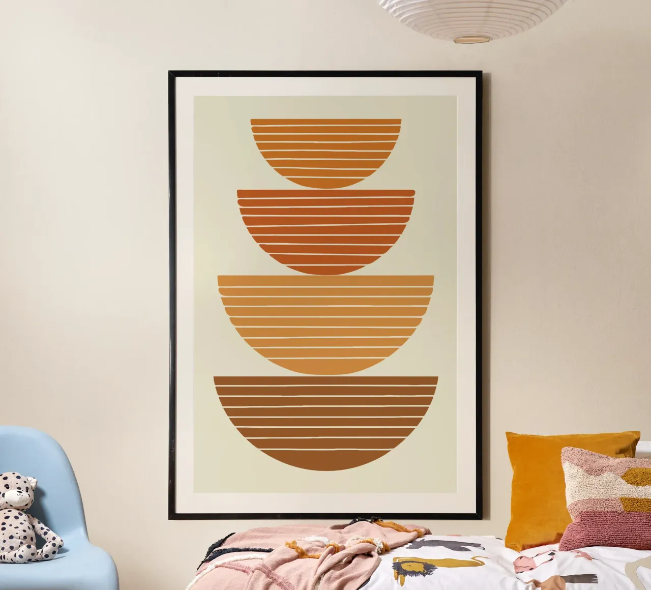 Stacked Bowls Abstract carta hahnemühle da LisaArtes
