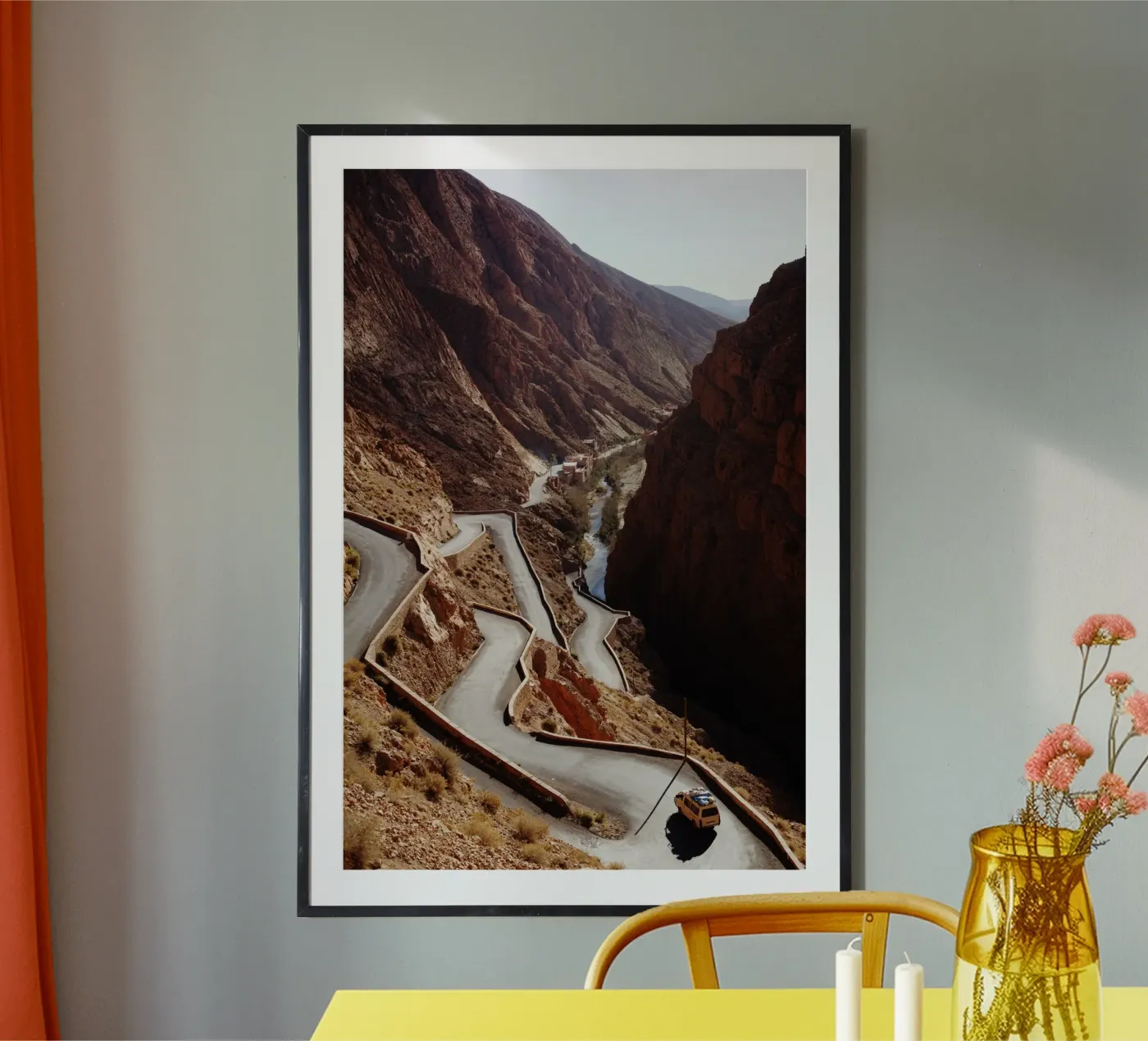 strada in marocco poster da fotokunst