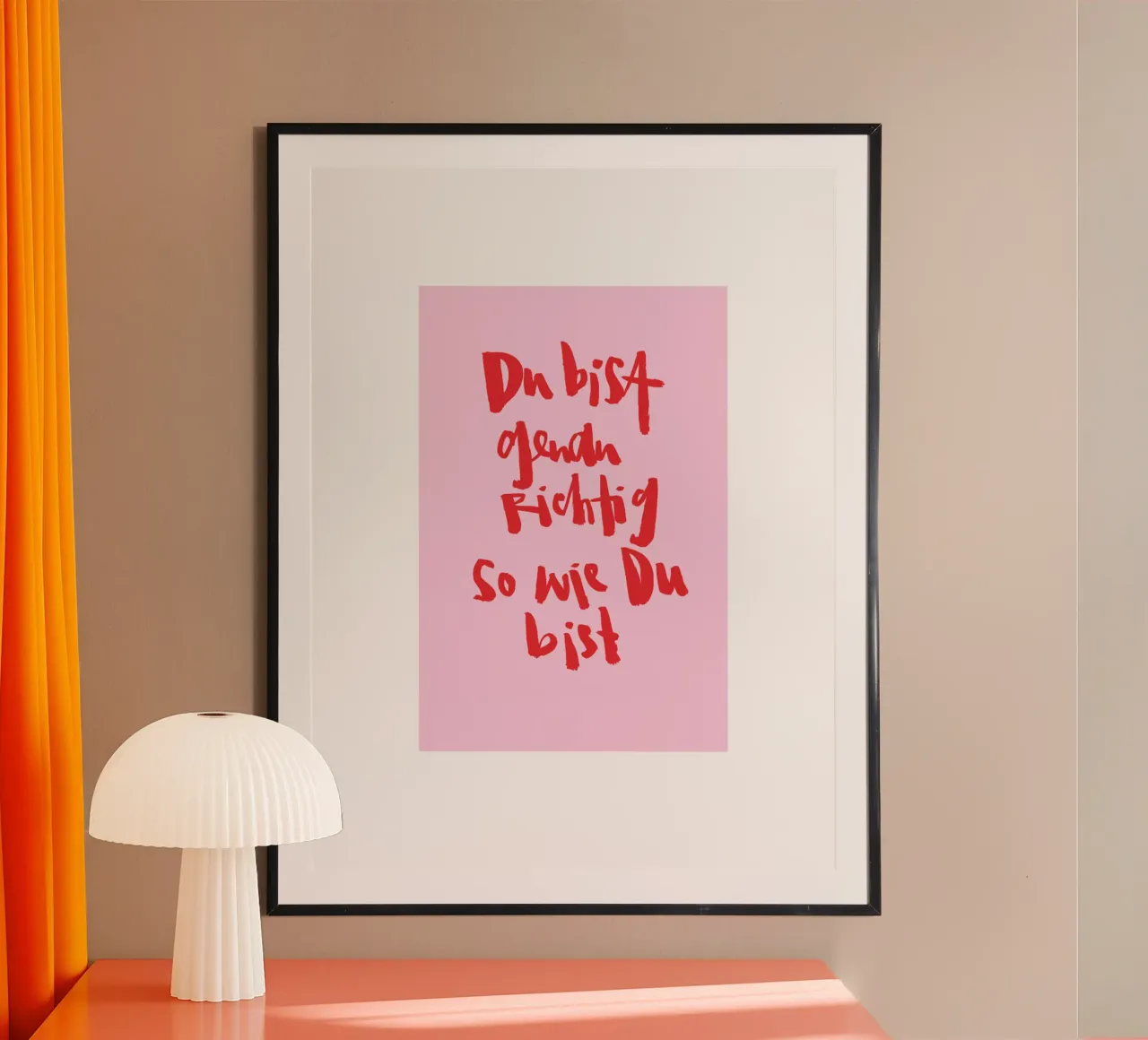 Genau richtig poster da Brushmeetspaper