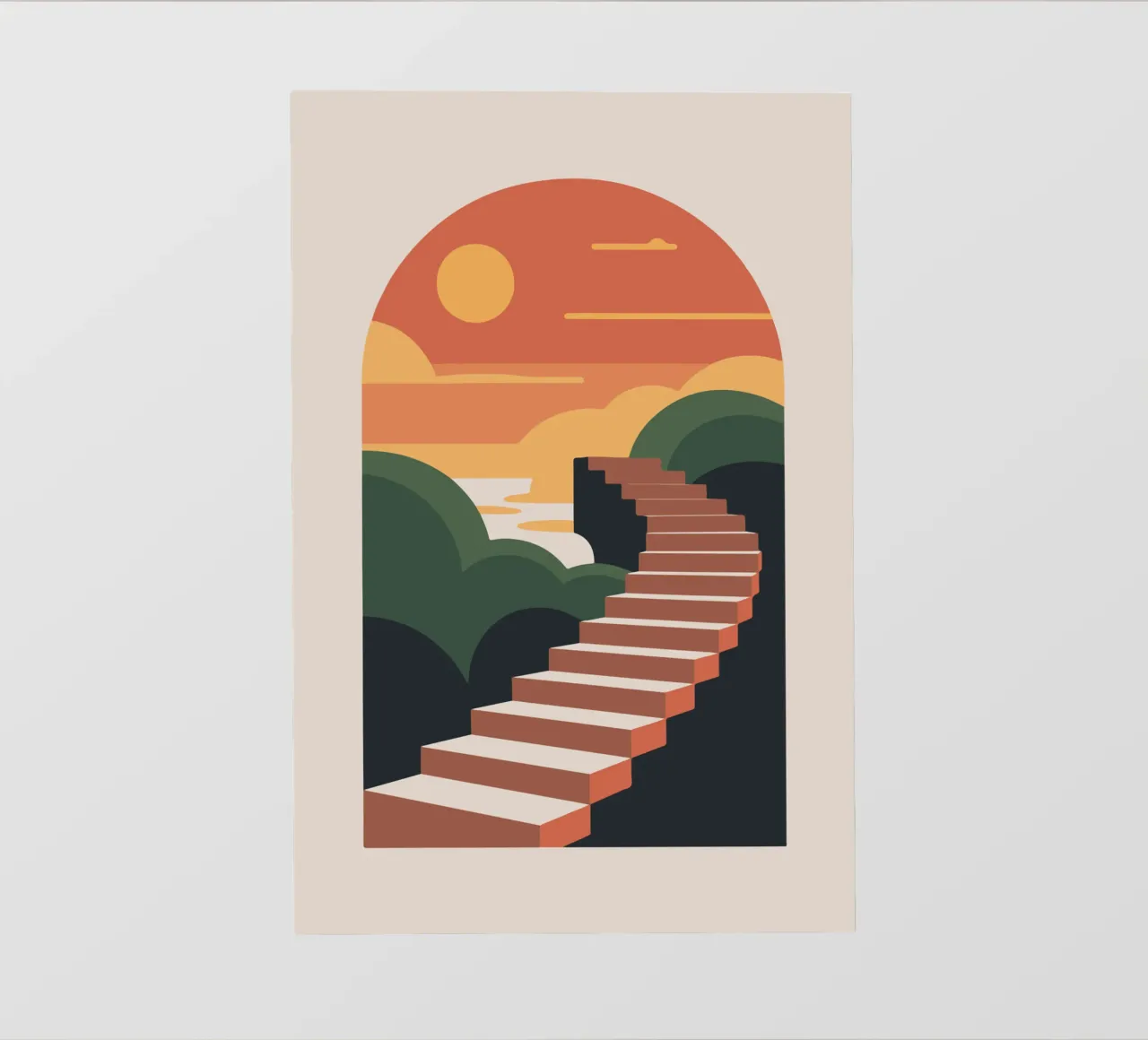 Sunset Stairway pellicola backlit da LisaArtes