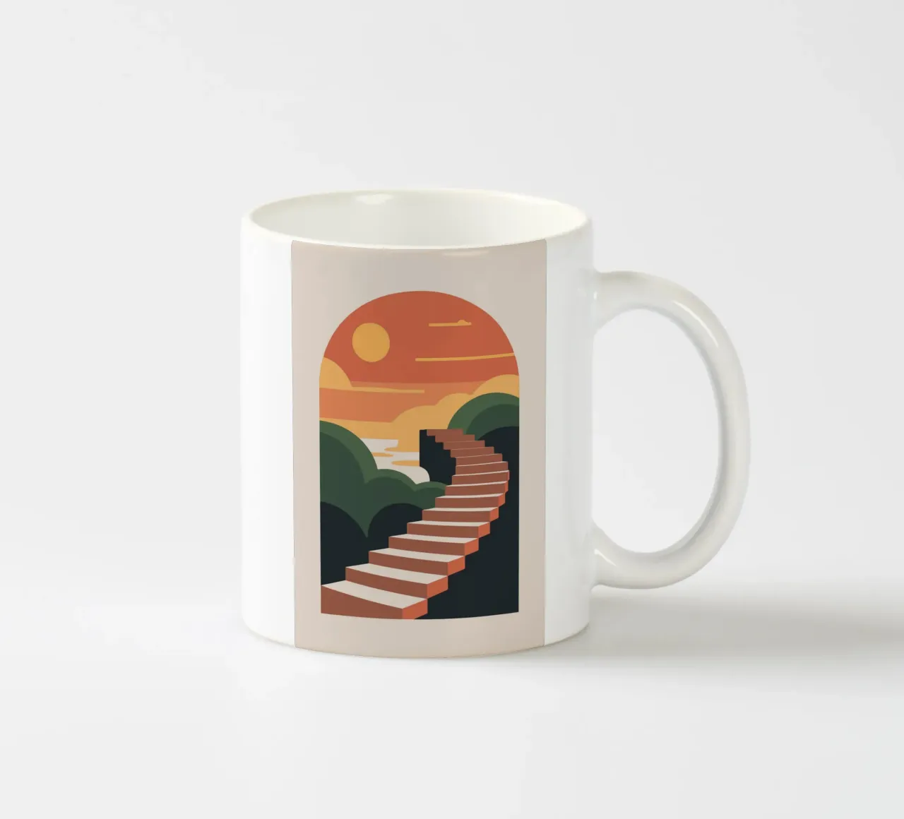 Sunset Stairway tazza in ceramica da LisaArtes