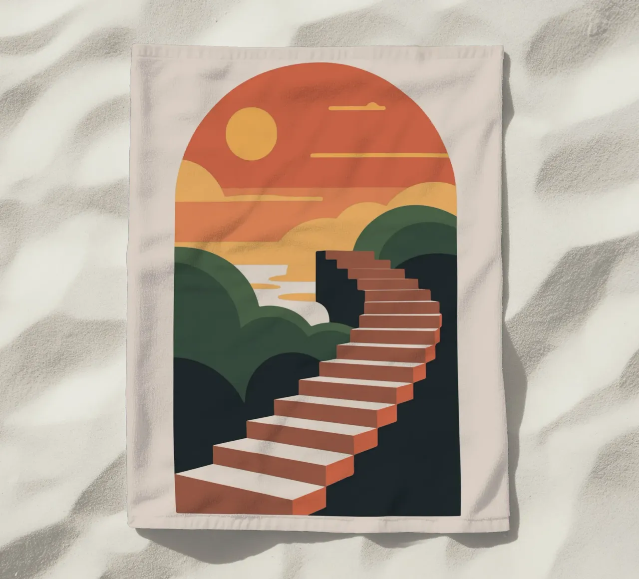 Sunset Stairway telo mare da LisaArtes