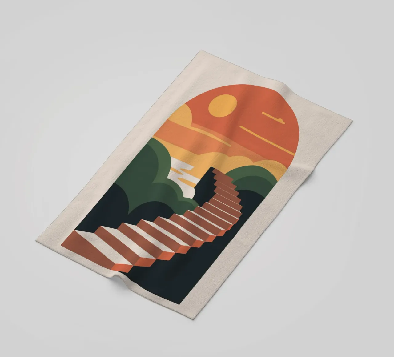 Sunset Stairway telo mare da LisaArtes