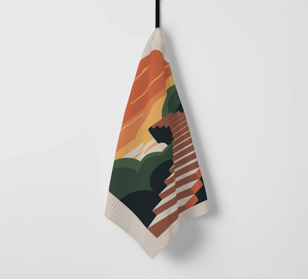 Sunset Stairway canovaccio da cucina da LisaArtes
