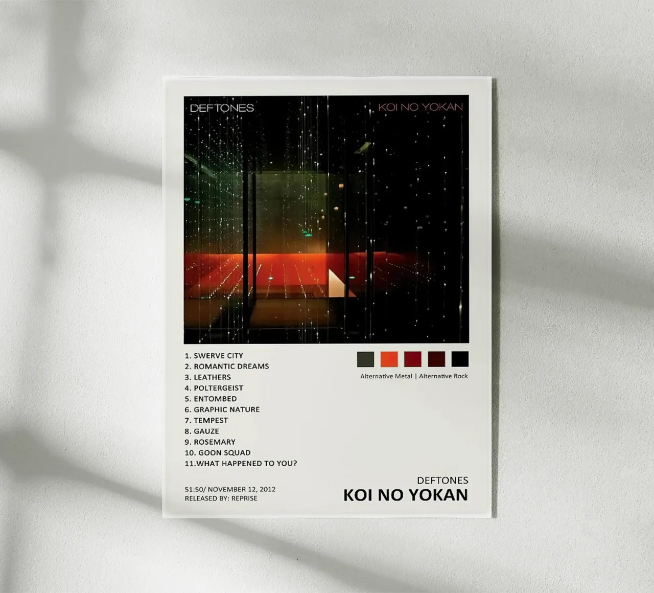 Deftones Koi No Yokan plexiglass da Roronoa7