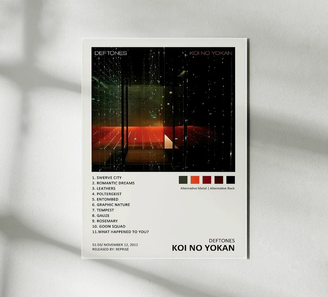 Deftones Koi No Yokan alluminio dibond da Roronoa7
