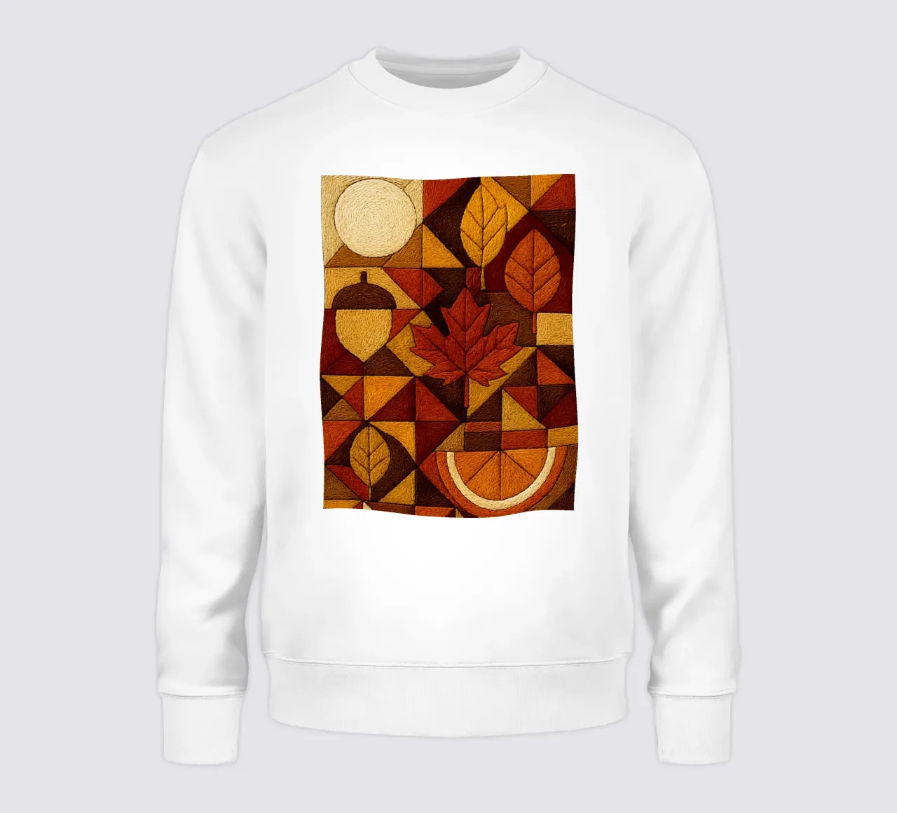 Stile accogliente autunno ricamo astratto felpa da ARTOMATIC