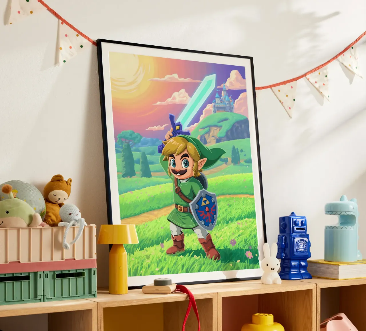 Super Mario Bros x Link from The Legend of Zelda hahnemühle de Stellar Creative