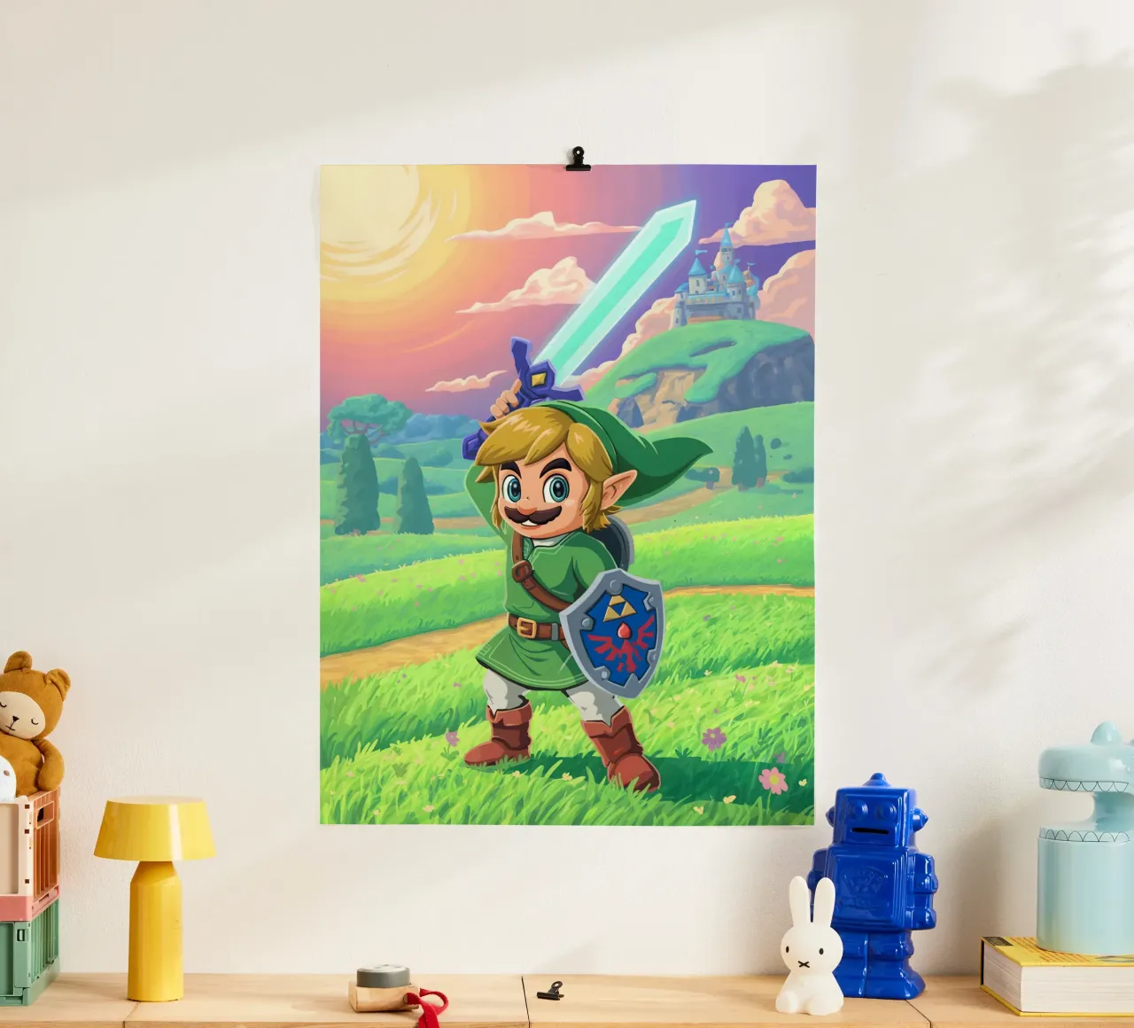 Super Mario Bros x Link from The Legend of Zelda hahnemühle de Stellar Creative