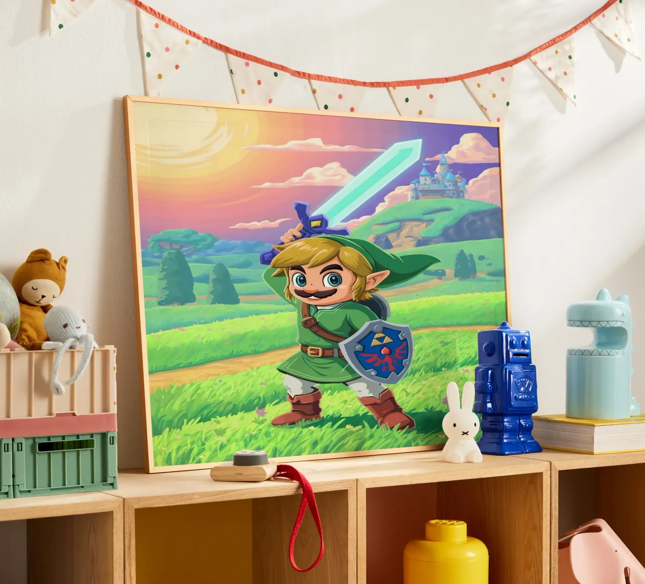 Super Mario Bros x Link from The Legend of Zelda hahnemühle de Stellar Creative