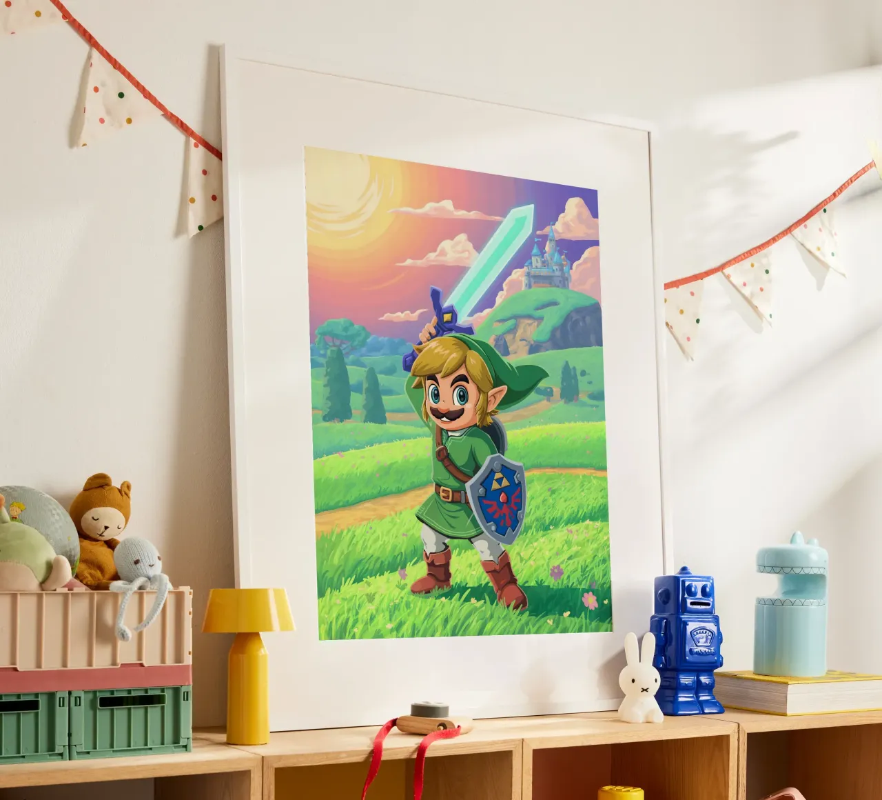 Super Mario Bros x Link from The Legend of Zelda hahnemühle de Stellar Creative