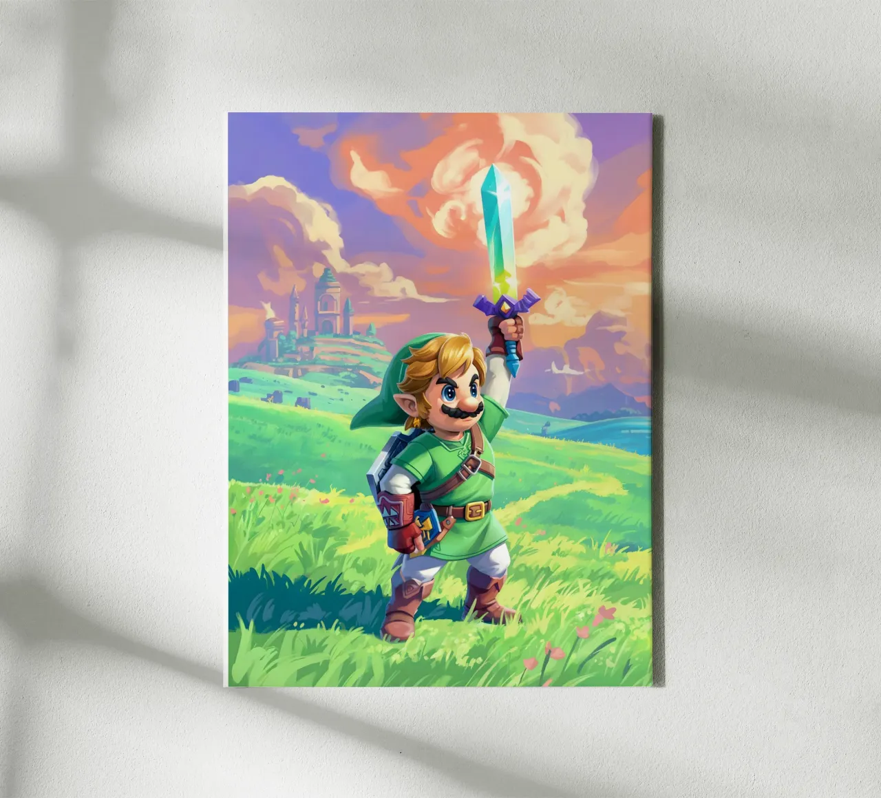 Super Mario Bros x Link from The Legend of Zelda tela da Stellar Creative