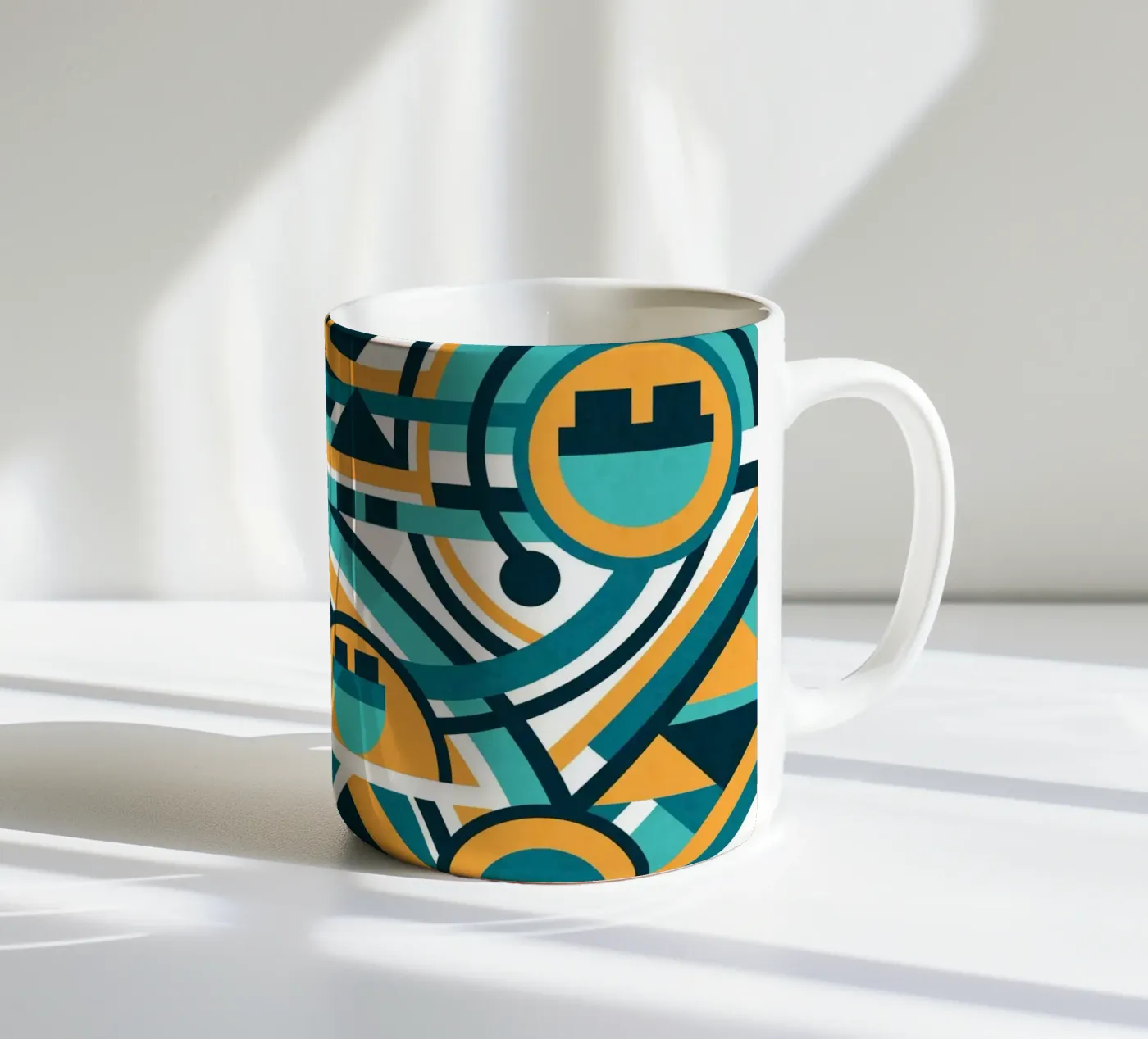 Edge ceramic mug by shellybremmer