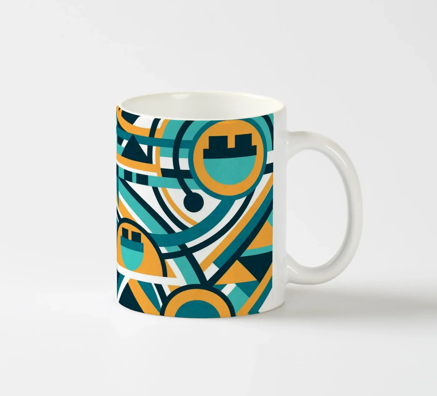 Edge ceramic mug by shellybremmer