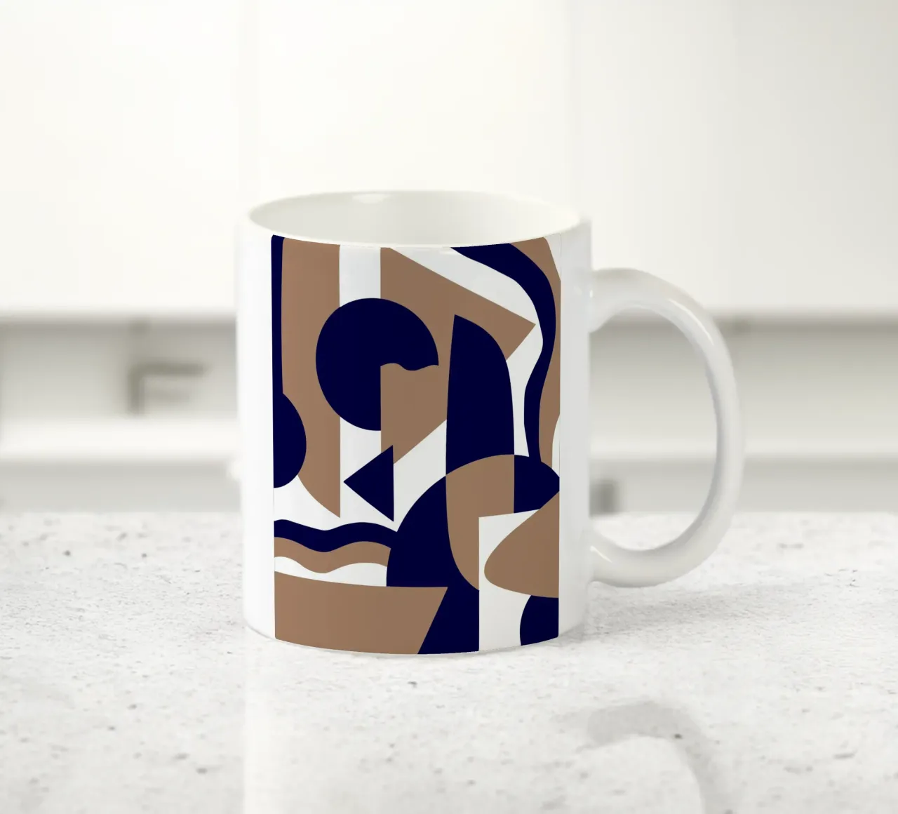 Geometria scandinava 06 tazza in ceramica da Little Dean